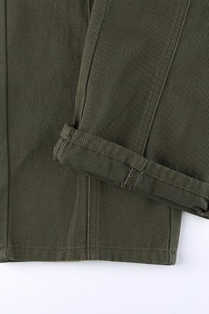 Style Core Aesthetics, New Style Trends - Jean cargo vintage avec poche à boucle