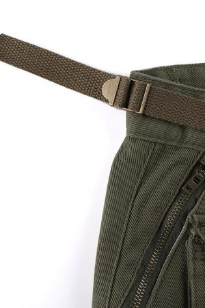 Style Core Aesthetics, New Style Trends - Jean cargo vintage avec poche à boucle