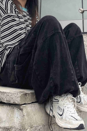 Style Core Aesthetics, New Style Trends - Jean cargo vintage baggy