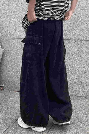 Style Core Aesthetics, New Style Trends - Jean cargo vintage baggy