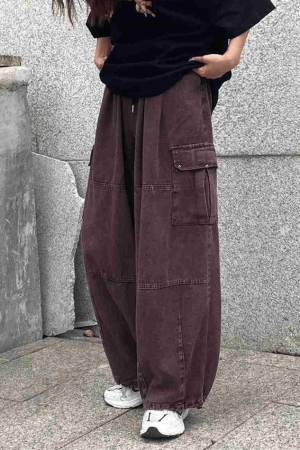 Style Core Aesthetics, New Style Trends - Jean cargo vintage baggy