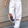 Style Core Aesthetics, New Style Trends - Jean extra-déchiré taille mi-haute