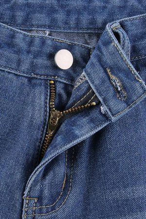 Style Core Aesthetics, New Style Trends - Jean imprimé cœur délavé vintage