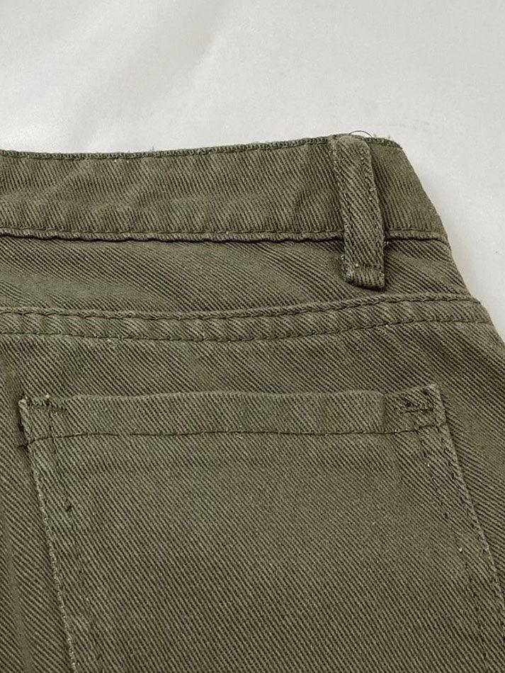 Style Core Aesthetics, New Style Trends - Jean évasé délavé à décor métallique Style Core Aesthetics, New Style Trends - Jean évasé délavé à décor métallique