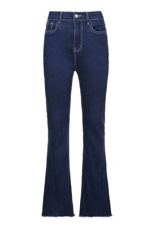 Style Core Aesthetics, New Style Trends - Jean évasé taille haute classique