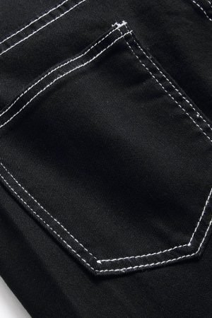 Style Core Aesthetics, New Style Trends - Jean évasé taille mi-haute délavé