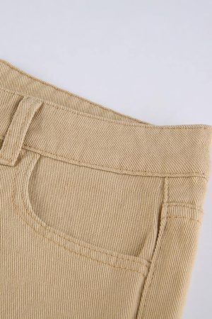 Style Core Aesthetics, New Style Trends - Jean évasé uni taille haute