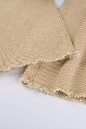 Style Core Aesthetics, New Style Trends - Jean évasé uni taille haute