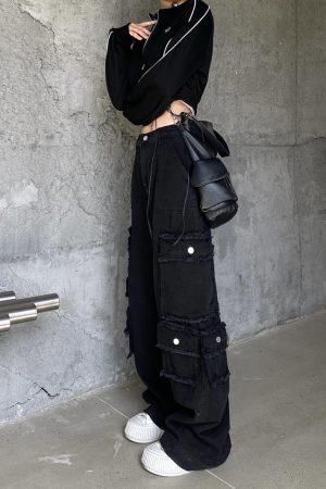 Style Core Aesthetics, New Style Trends - Jeans Cargo Multi-Poches Vintage Baggy