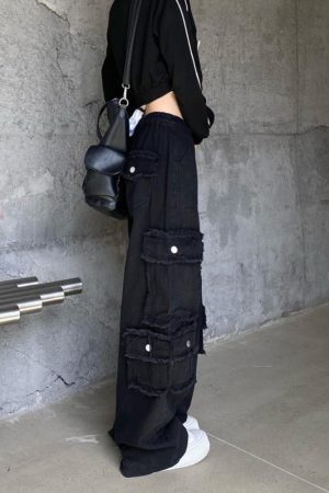 Style Core Aesthetics, New Style Trends - Jeans Cargo Multi-Poches Vintage Baggy