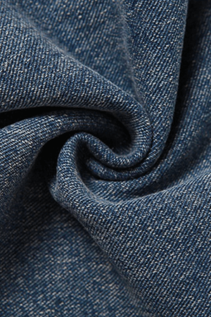 Style Core Aesthetics, New Style Trends - Jupe longue en jean patchwork fendue au dos