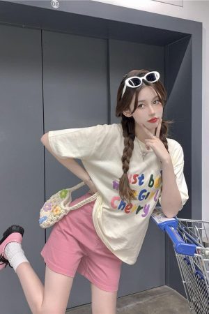 Style Core Aesthetics, New Style Trends - Just Be My Girl Cherry Tee