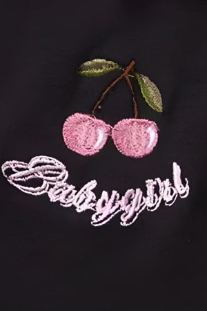 Style Core Aesthetics, New Style Trends - Kawaii Cherry Cut Out Mini Polo Dress