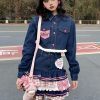 Style Core Aesthetics, New Style Trends - Kawaii Layered Denim Mini Skirt