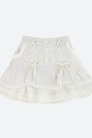 Style Core Aesthetics, New Style Trends - Kawaii Ruffled Layered Lace Mini Skirt