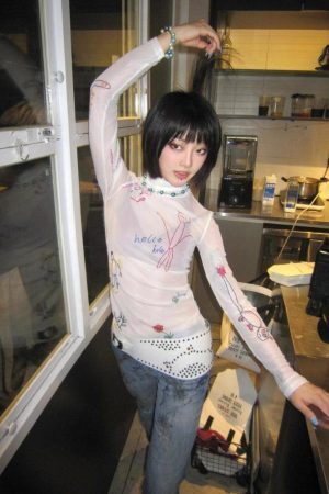 Style Core Aesthetics, New Style Trends - Kid's Art Mesh Top