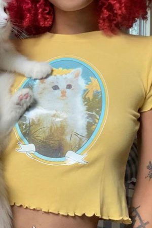 Style Core Aesthetics, New Style Trends - Kitty Love Baby Tee