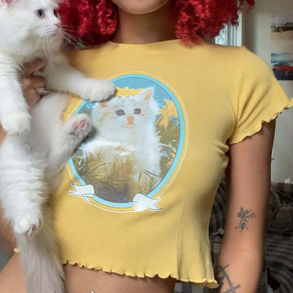 Style Core Aesthetics, New Style Trends - Kitty Love Baby Tee