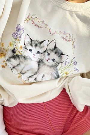 Style Core Aesthetics, New Style Trends - Kitty Sweatshirt
