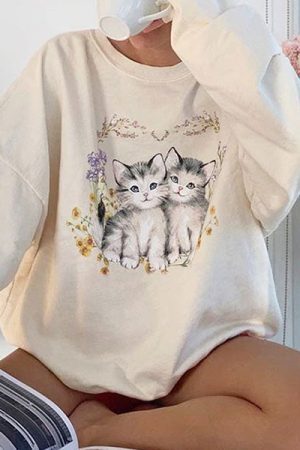 Style Core Aesthetics, New Style Trends - Kitty Sweatshirt