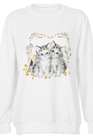 Style Core Aesthetics, New Style Trends - Kitty Sweatshirt
