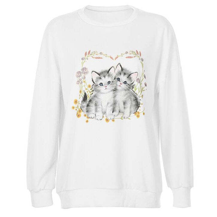 Style Core Aesthetics, New Style Trends - Kitty Sweatshirt