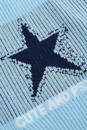 Style Core Aesthetics, New Style Trends - Knitted Star Cropped Tank Top