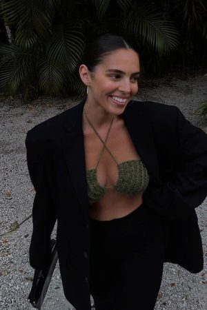 Style Core Aesthetics, New Style Trends - Knitting Halter Crop Top