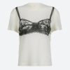 Style Core Aesthetics, New Style Trends - Lace Bra Tee