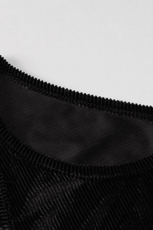 Style Core Aesthetics, New Style Trends - Lace Up Cutout Crop Tank Top