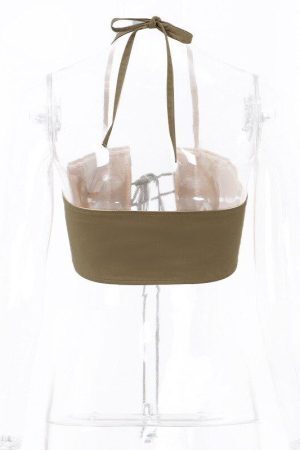 Style Core Aesthetics, New Style Trends - Lace Up Halter Top