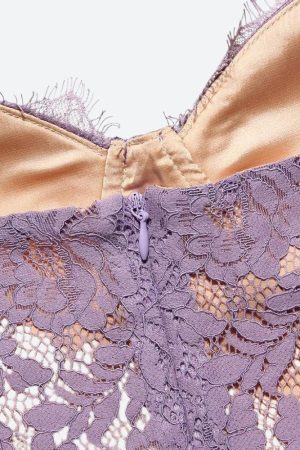 Style Core Aesthetics, New Style Trends - Lace Wired Mini Dress