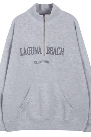 Style Core Aesthetics, New Style Trends - Laguna Beach Zip Up Sweatshirt