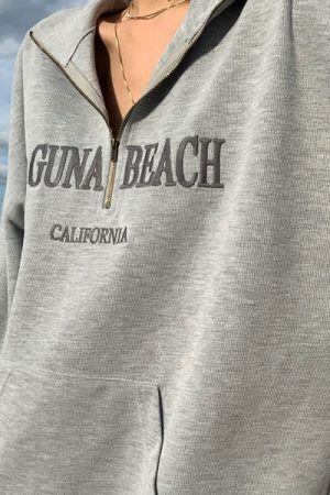 Style Core Aesthetics, New Style Trends - Laguna Beach Zip Up Sweatshirt