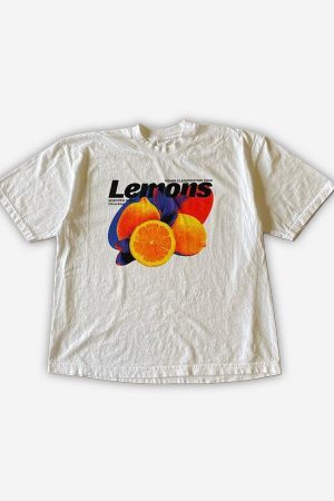 Style Core Aesthetics, New Style Trends - ”Lemons” T-Shirt Y2K Graphique