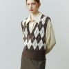 Style Core Aesthetics, New Style Trends - Light Academia Argyle Sweater Vest