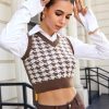 Style Core Aesthetics, New Style Trends - Light Academia Crop Sweater Vest