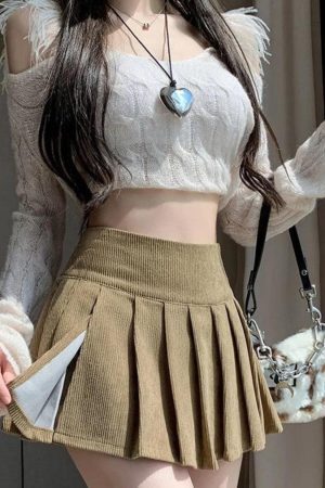 Style Core Aesthetics, New Style Trends - Light Academia Mini Skort