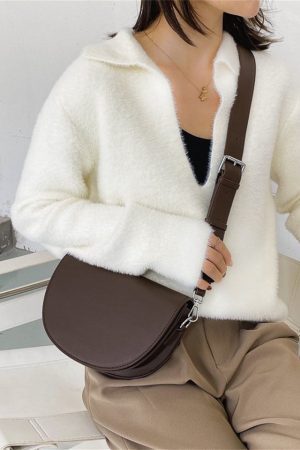 Style Core Aesthetics, New Style Trends - Liora | Sac Bandoulière Demi-Lune