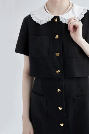 Style Core Aesthetics, New Style Trends - Little Witch Mini Black Dress