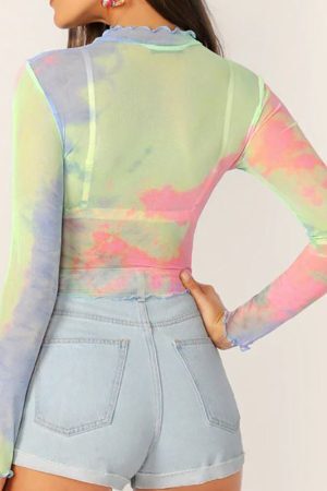 Style Core Aesthetics, New Style Trends - Lollipop Mesh Top