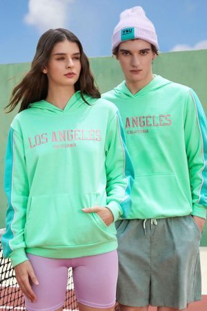 Style Core Aesthetics, New Style Trends - Los Angeles Couple Hoodie