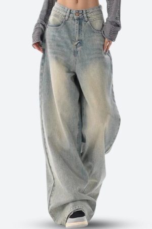 Style Core Aesthetics, New Style Trends - Low Rise Baggy Denim Jeans