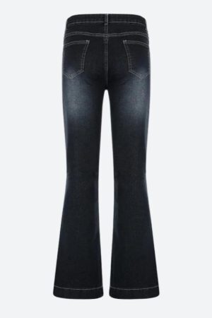Style Core Aesthetics, New Style Trends - Low Rise Flare Denim Jeans