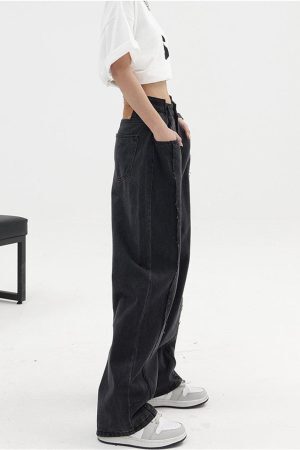Style Core Aesthetics, New Style Trends - Low Rise Wide Leg Baggy Jeans
