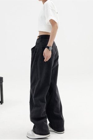 Style Core Aesthetics, New Style Trends - Low Rise Wide Leg Baggy Jeans