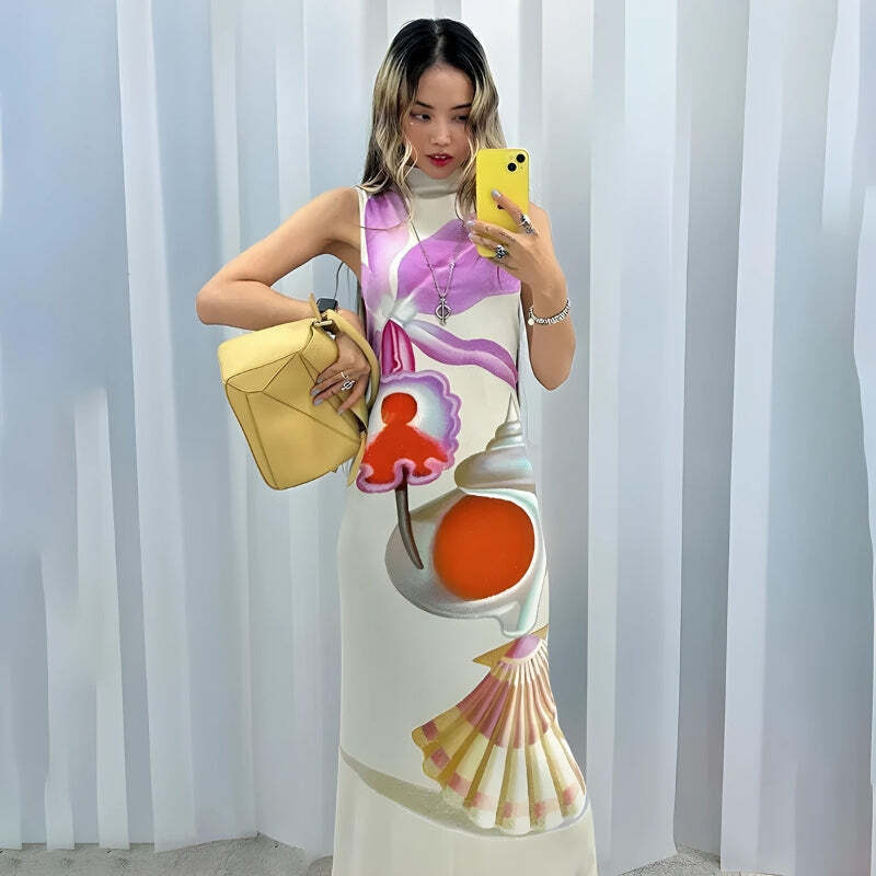 Style Core Aesthetics, New Style Trends - Maruja Mallo Split Maxi Dress Style Core Aesthetics, New Style Trends - Maruja Mallo Split Maxi Dress