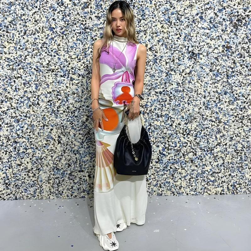 Style Core Aesthetics, New Style Trends - Maruja Mallo Split Maxi Dress