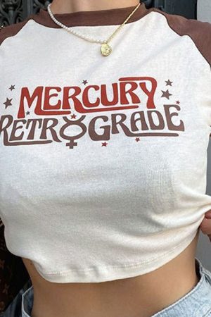 Style Core Aesthetics, New Style Trends - Mercury Retrograde Crop Top