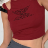 Style Core Aesthetics, New Style Trends - Metal Strap Cutout Cropped Tank Top